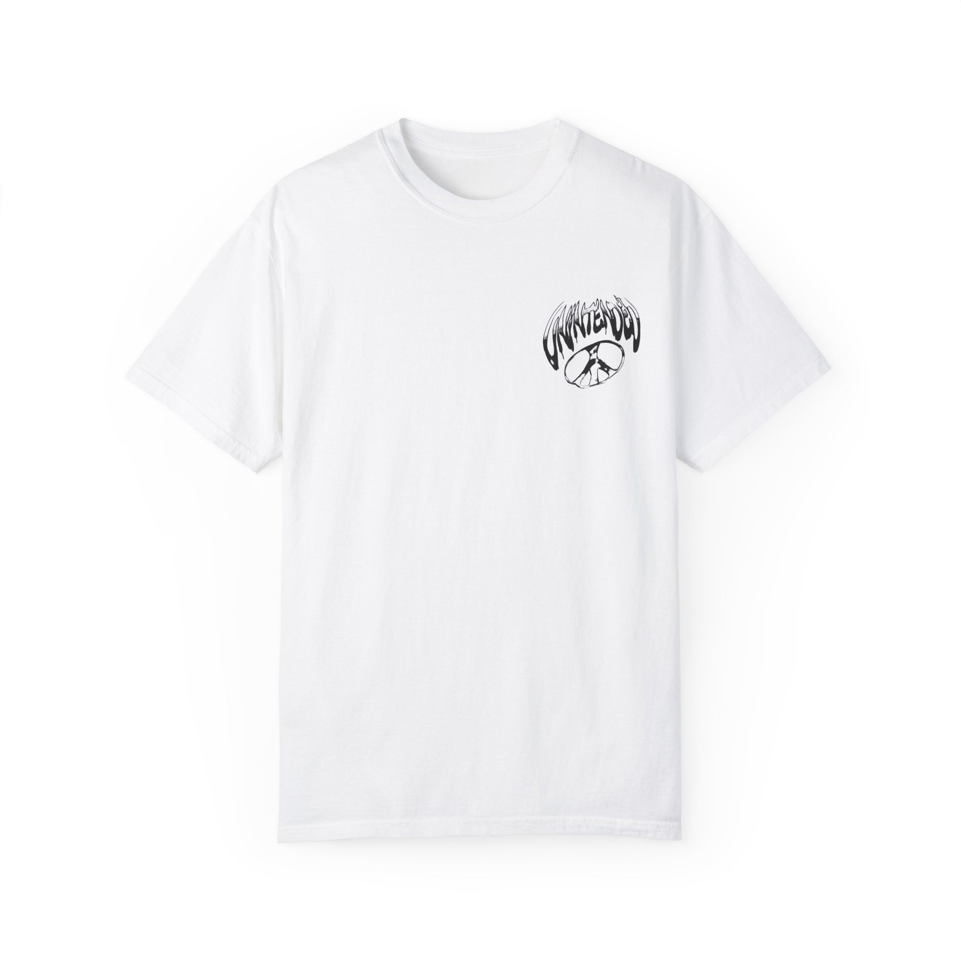 Front Peace Tee Logo Peace Sign White
