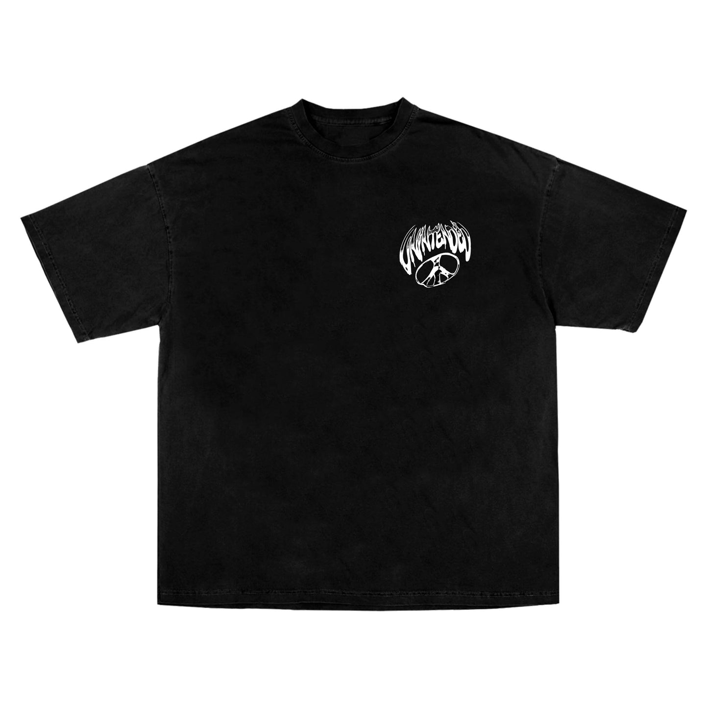 Peace Black Tee Front