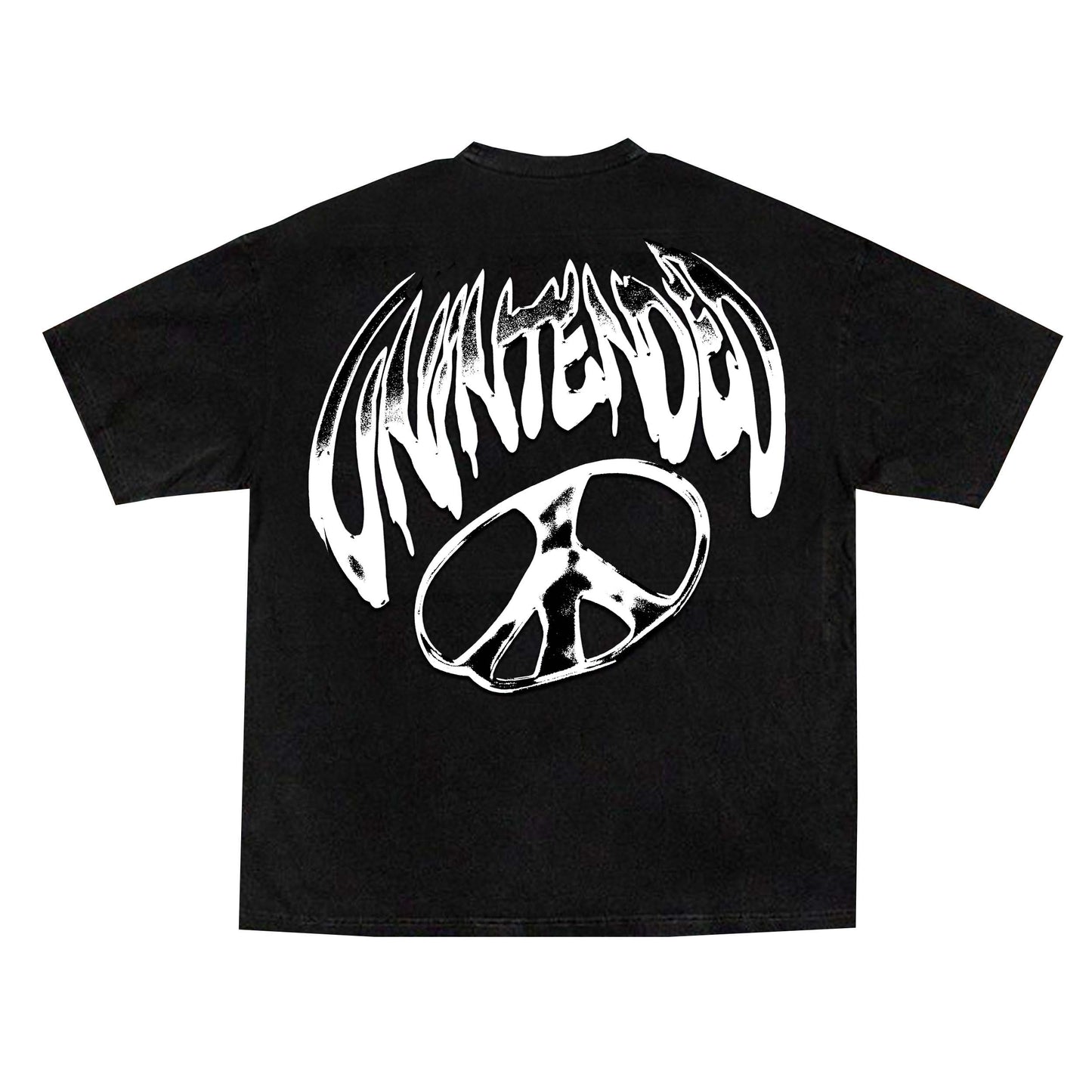 Peace Black Back Tee