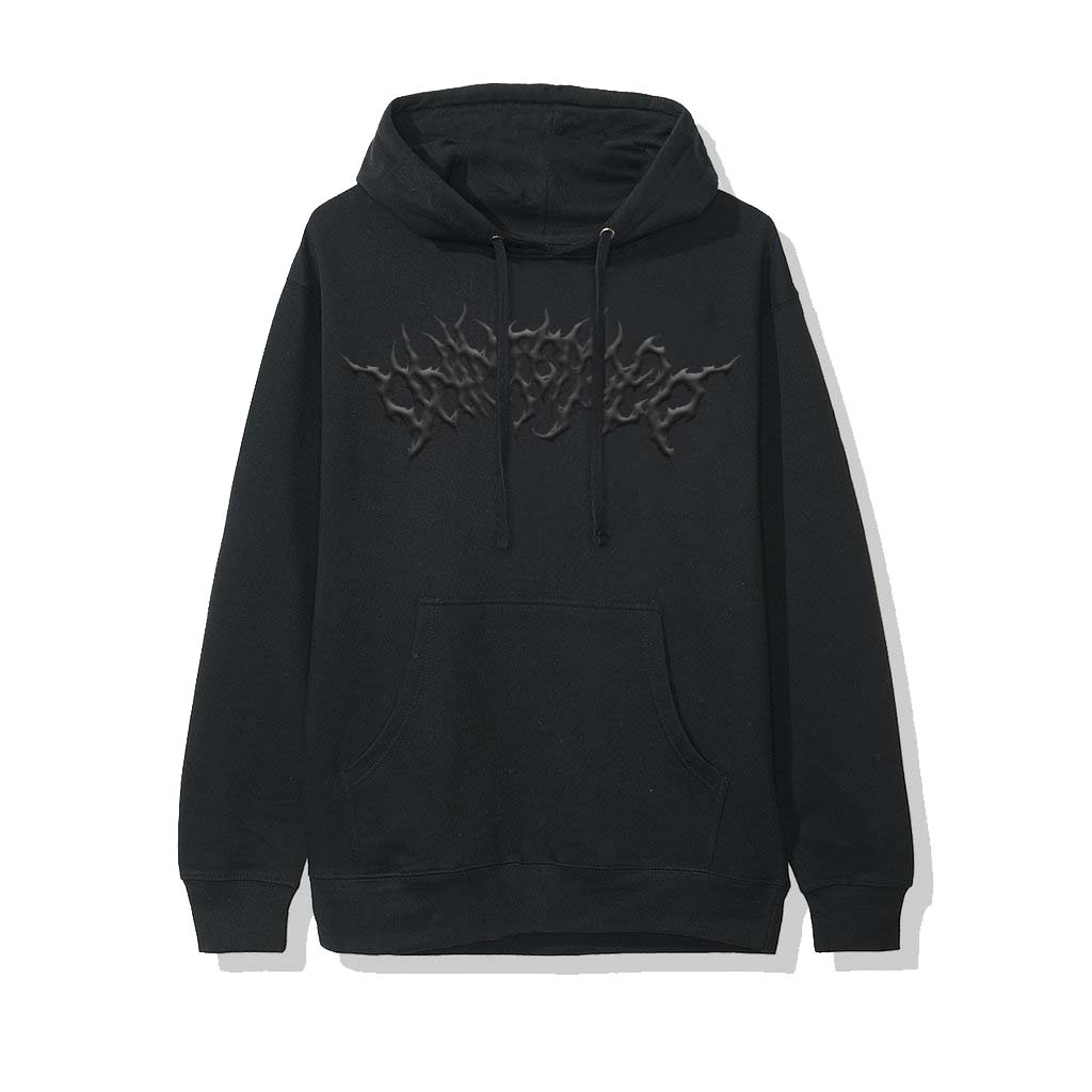 In My Veins | Puff Print Black Hoodie - UNINTENDED