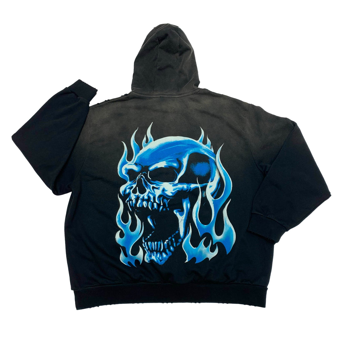 Scorched: The Premium Black Hoodie with a Sun-Faded Twist - UNINTENDED