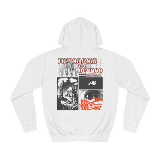 Tomorrow and Beyond Hoodie Back White