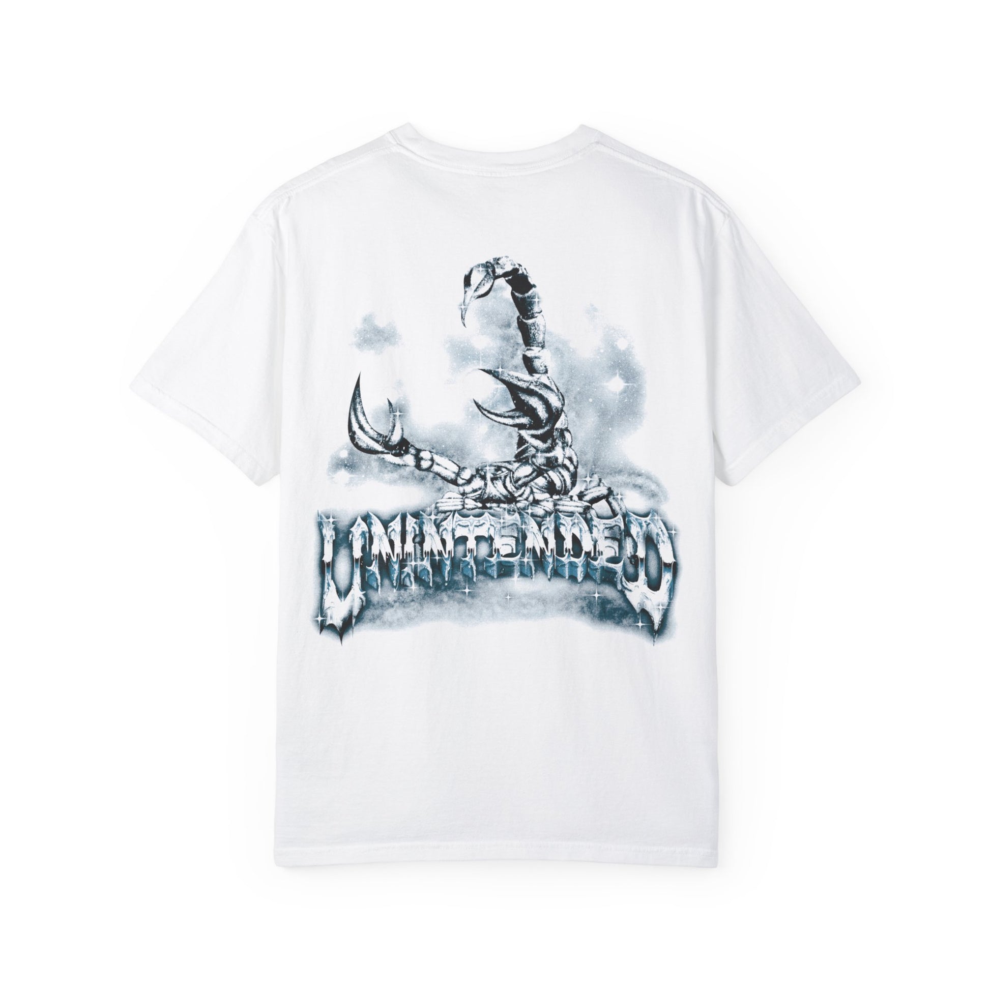 Ice Sculpture Scorpion White T-shirt Back