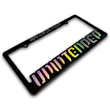 UNINTENDED License Plate Frame - UNINTENDED